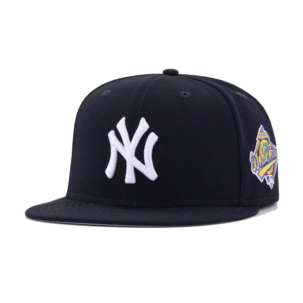 Navy New York NY Yankees 1996 World Series New Era Fitted Hat - view 5