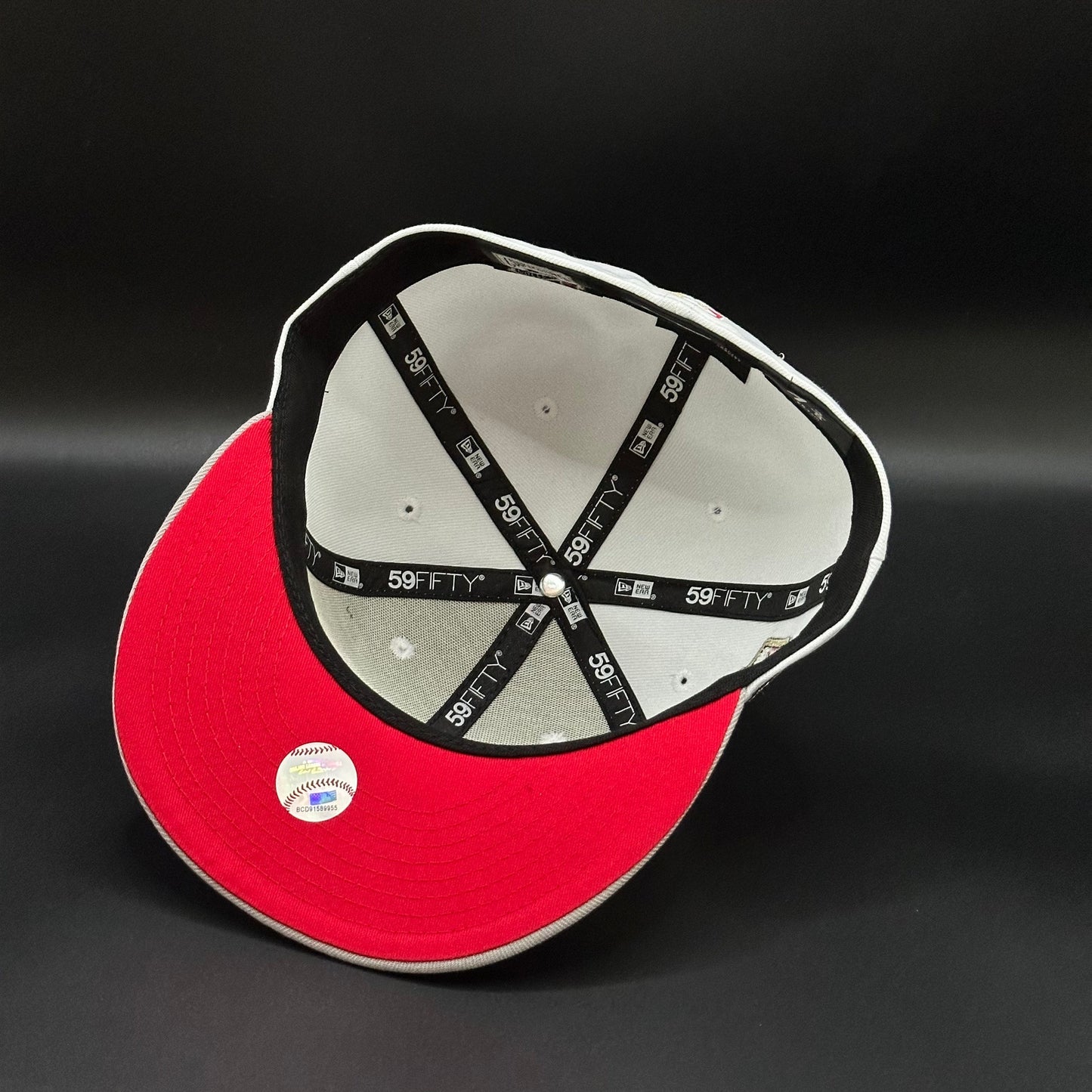 White Grey Arizona Diamondbacks 1998 Inaugural Season Fitted Cap - view 5