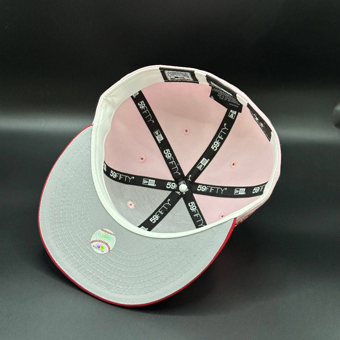 Pink Red New York Yankees 1996 World Series Fitted - view 5