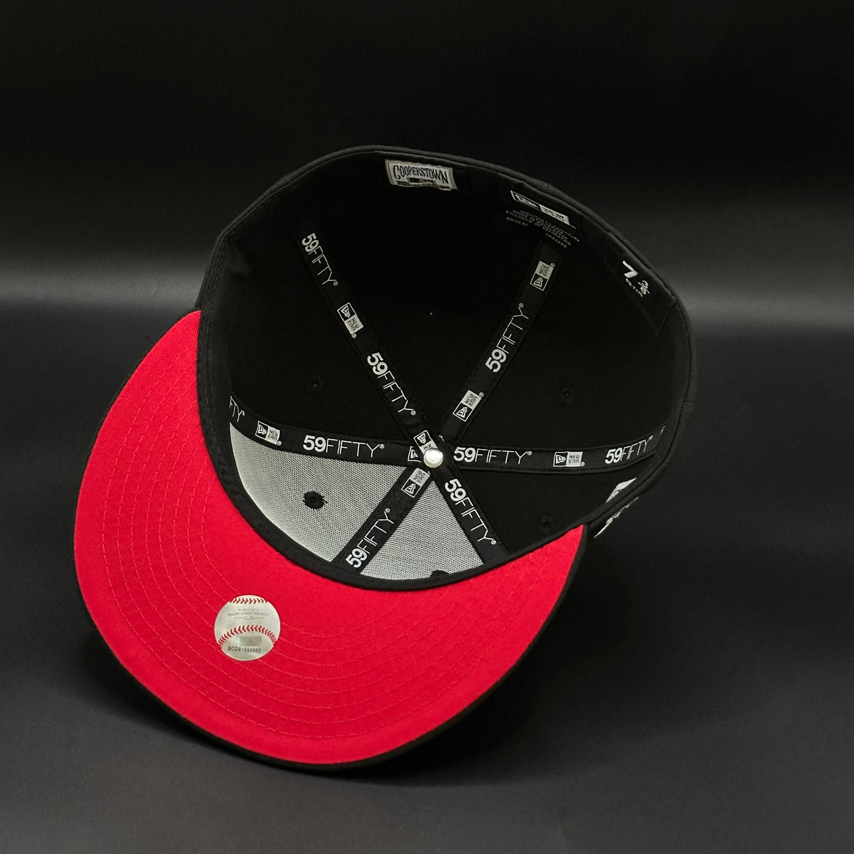 Black Red Arizona Diamondbacks 1998 fitted hat, view 5
