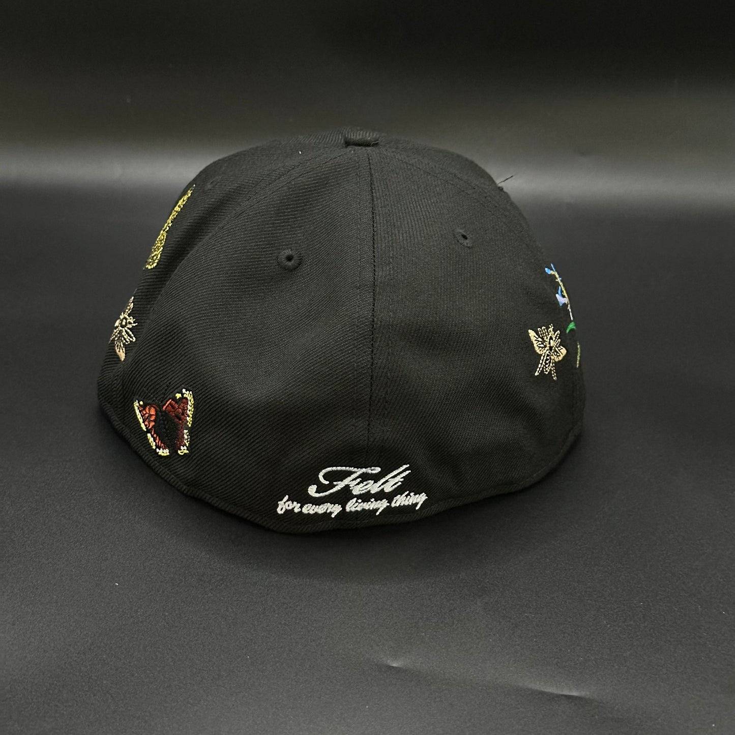 Black New York Yankees Felt Butterfly 59FIFTY Fitted Cap