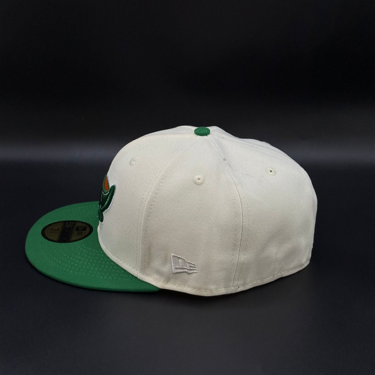 Chrome Green Tampa Bay Devil Rays Tropicana Field Fitted Cap