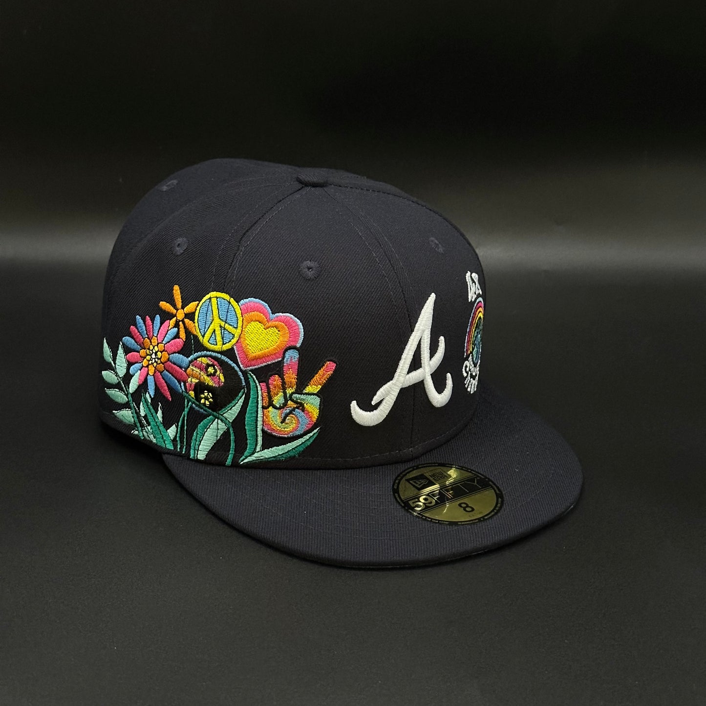 Navy Atlanta Braves 4x World Series Fitted Cap