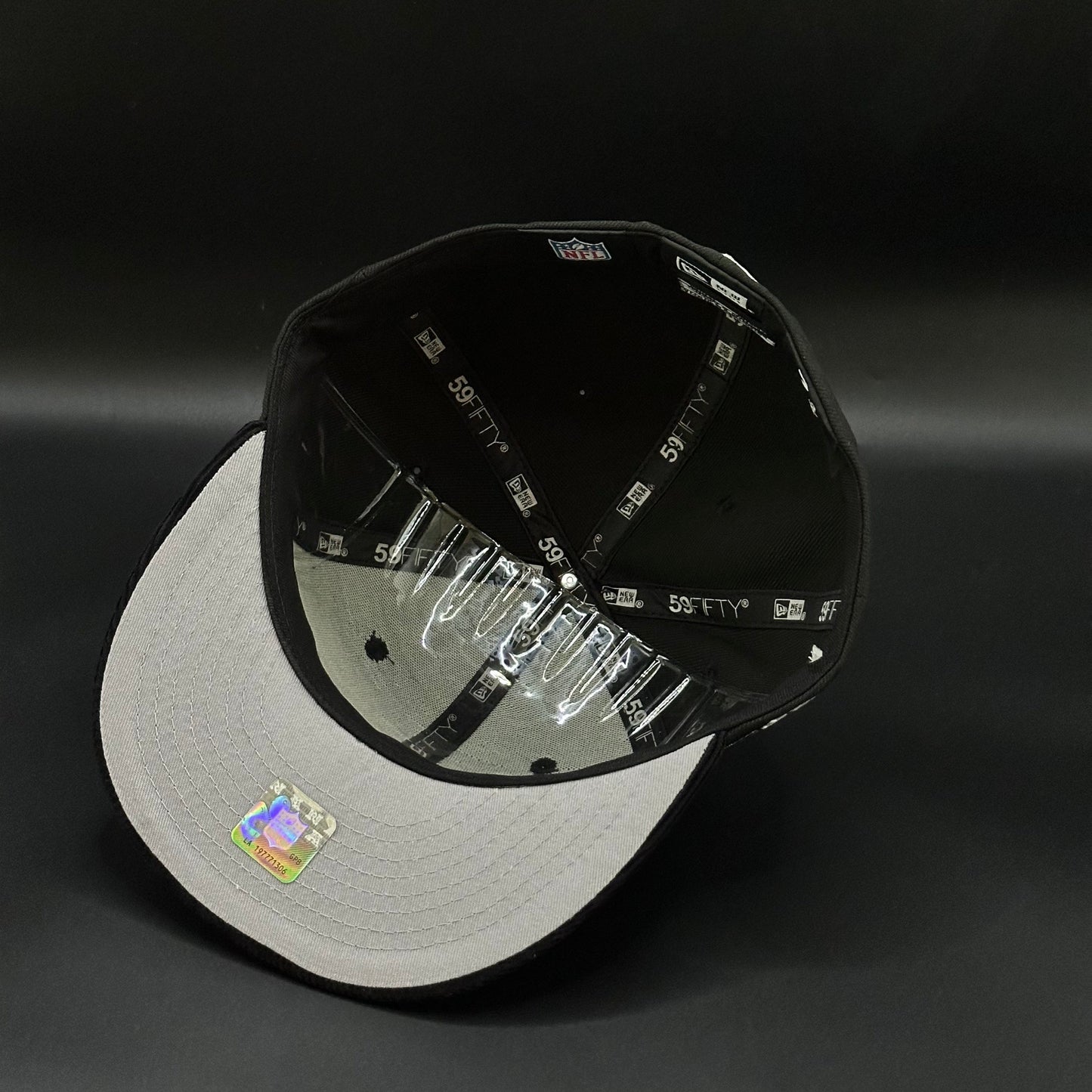 Black Las Vegas Raiders Welcome to Las Vegas Fitted Cap - view 5