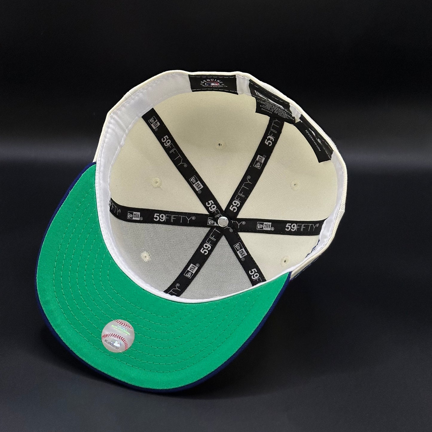 Chrome Blue Los Angeles Dodgers 1984 Olympics Fitted Cap