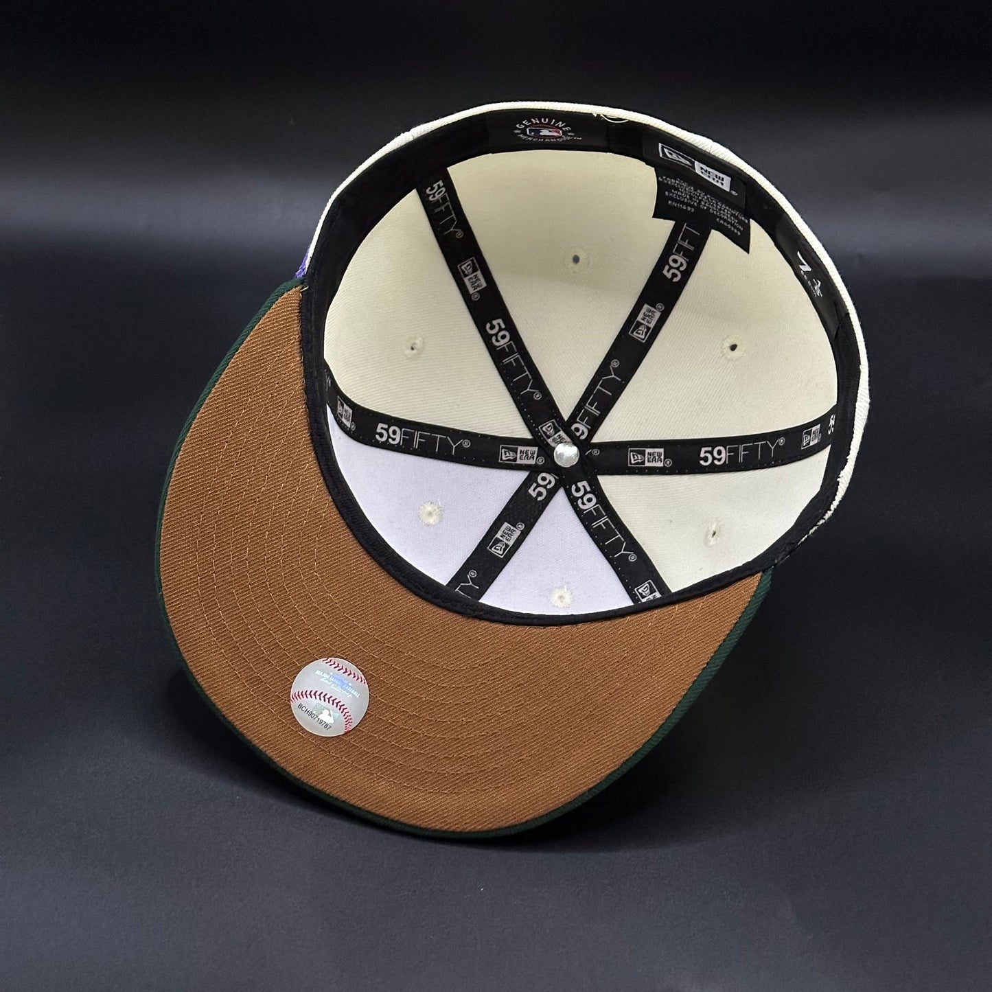 Chrome Green New York Yankees Trees Fitted Cap - view 5