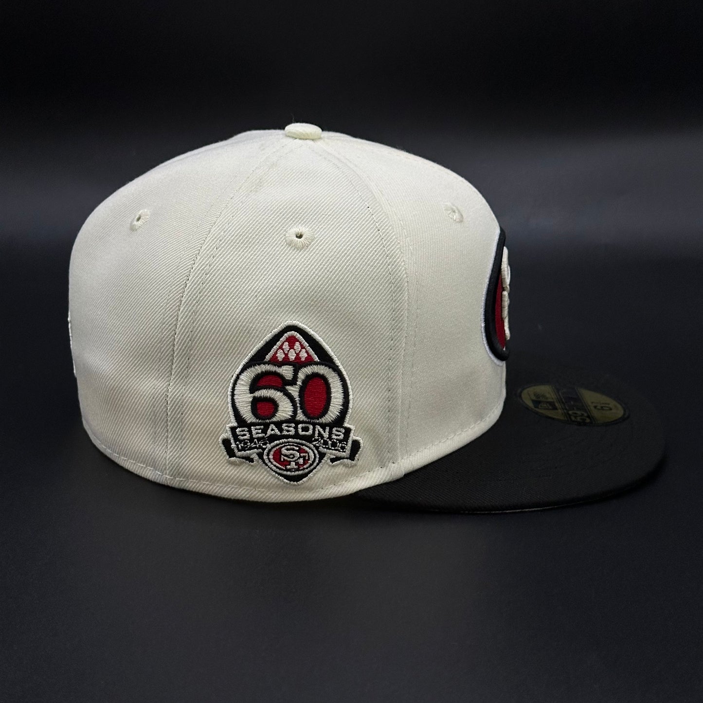 Chrome Black 49ers 60 Seasons 59FIFTY