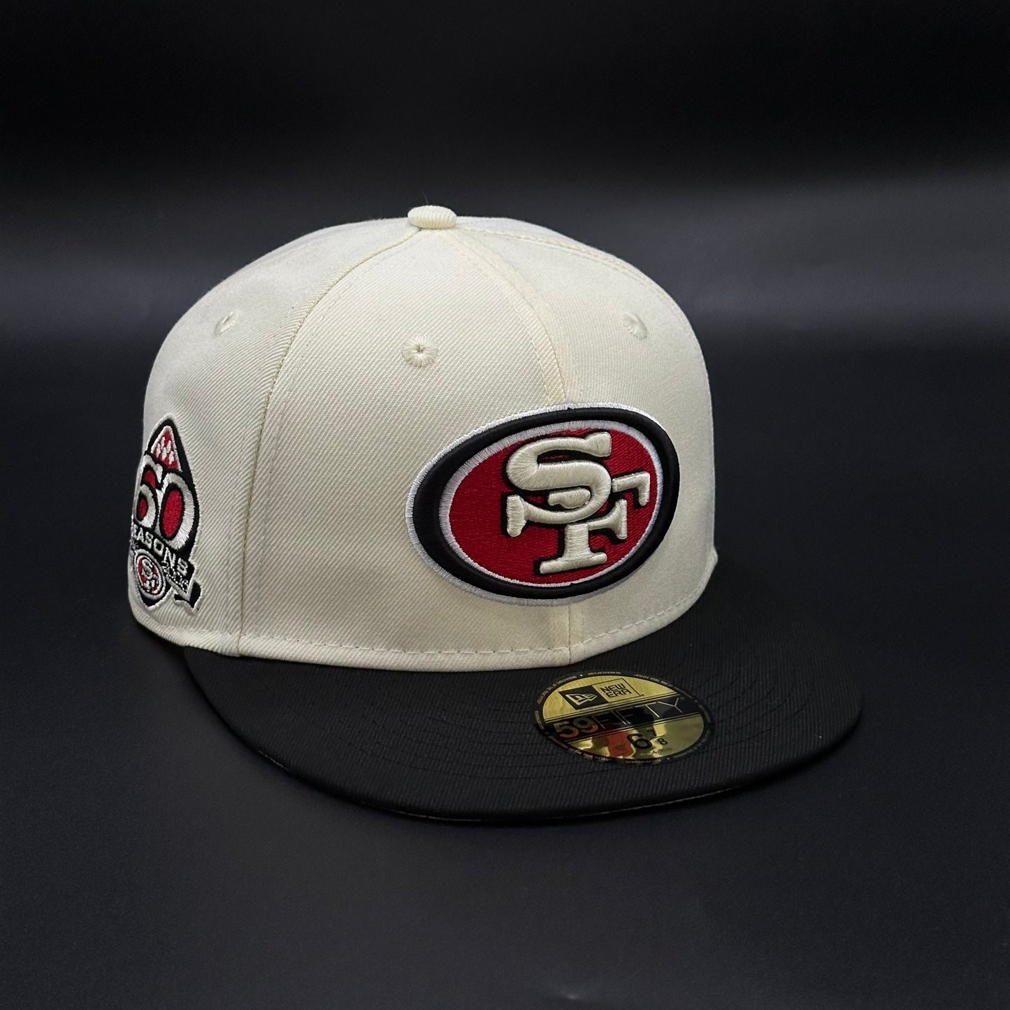 Chrome Black 49ers 60 Seasons 59FIFTY