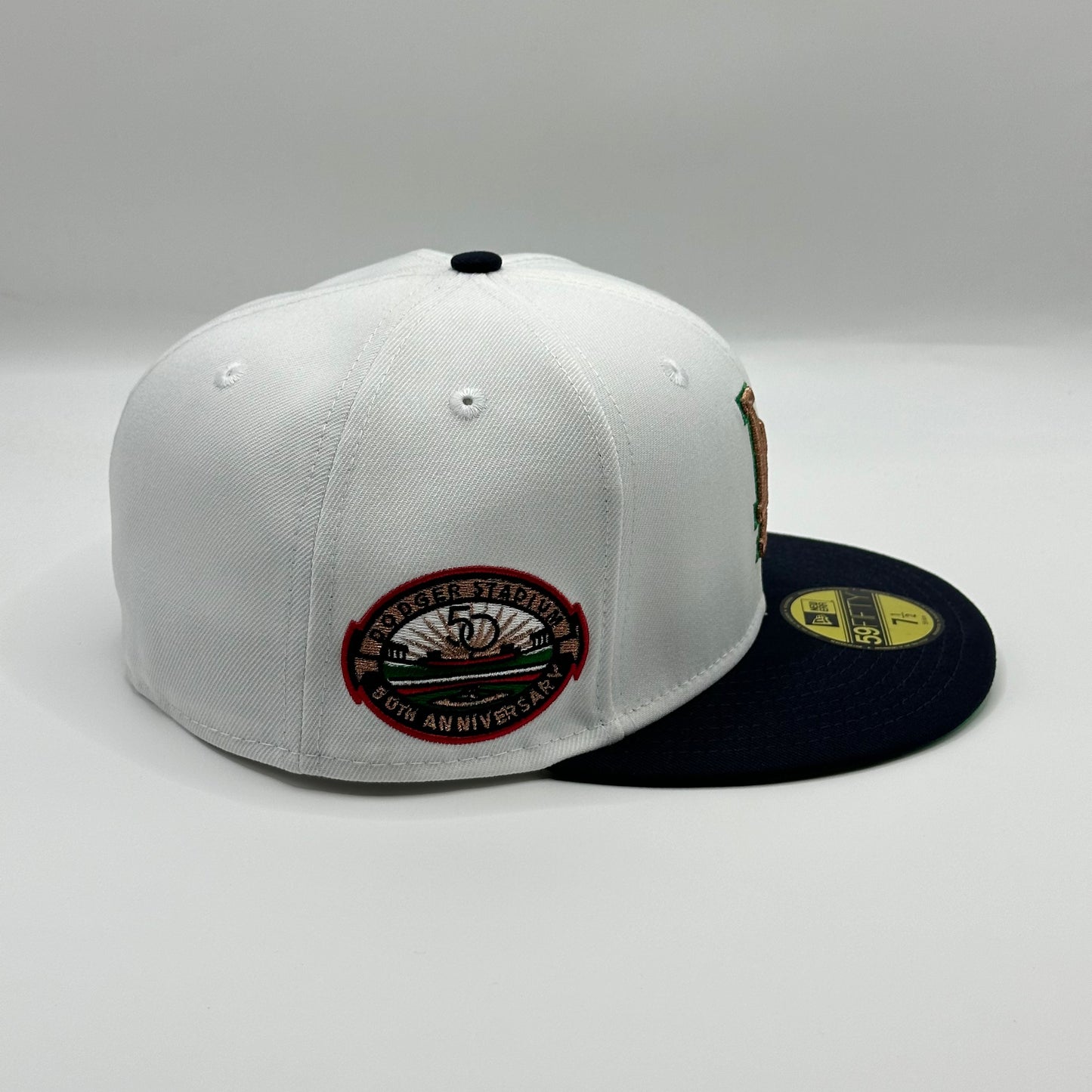 White Navy Los Angeles Dodgers 50th Anniversary 59FIFTY