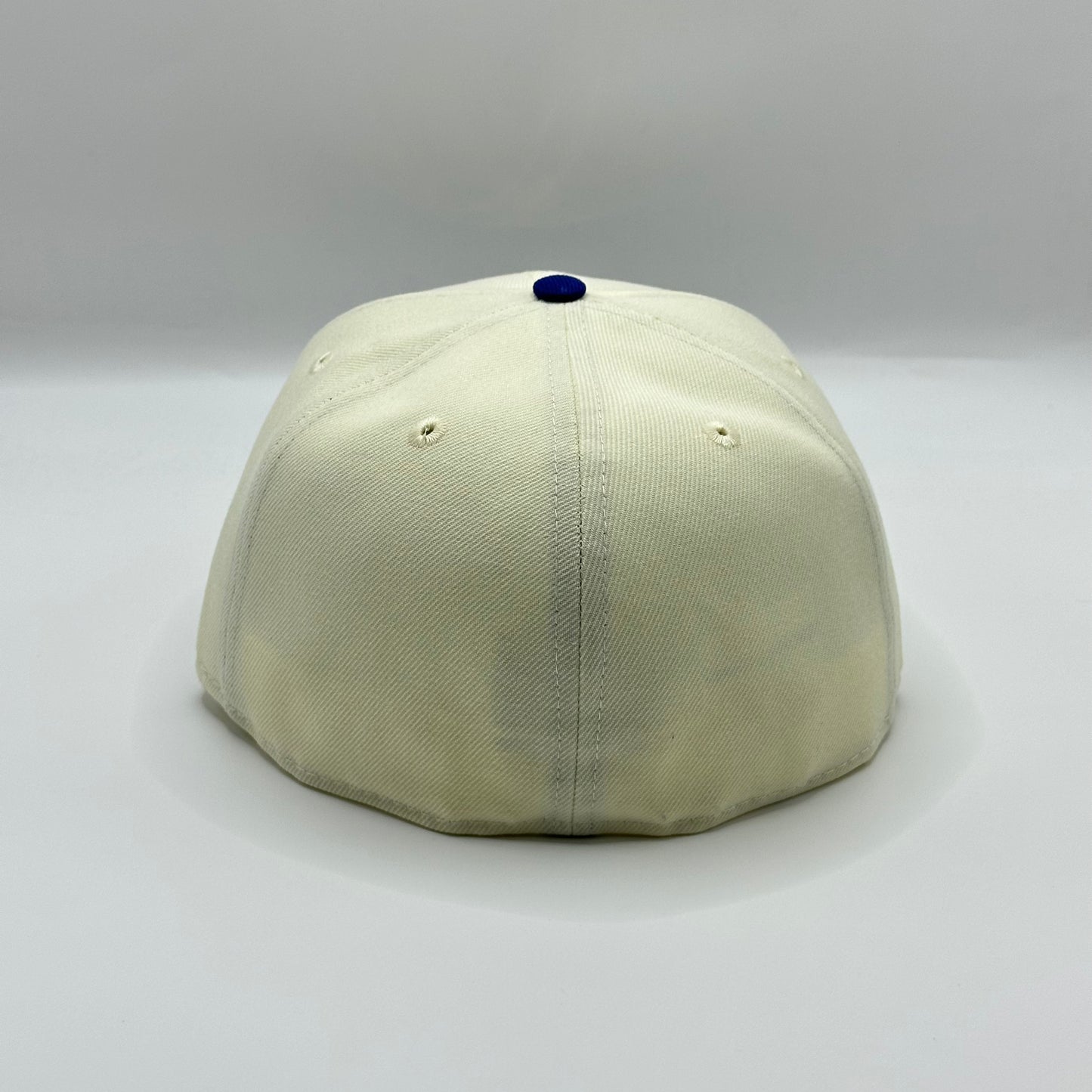 White Blue Dodgers Upside Down Side Batty Fitted
