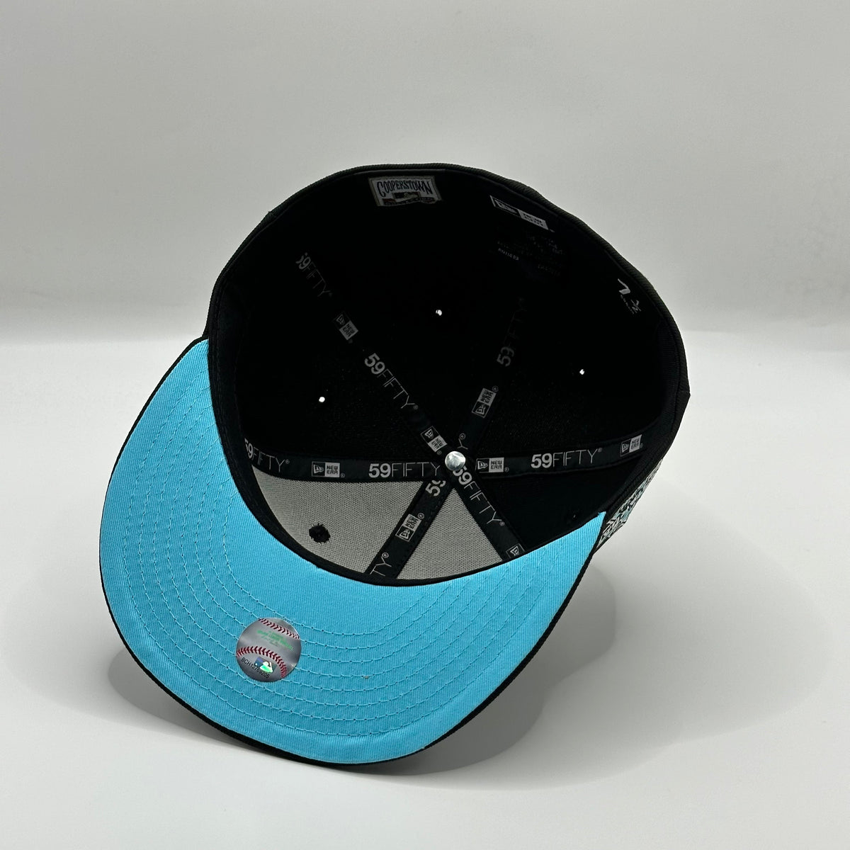 Black Blue Los Angeles Angels 2010 fitted hat, view 5