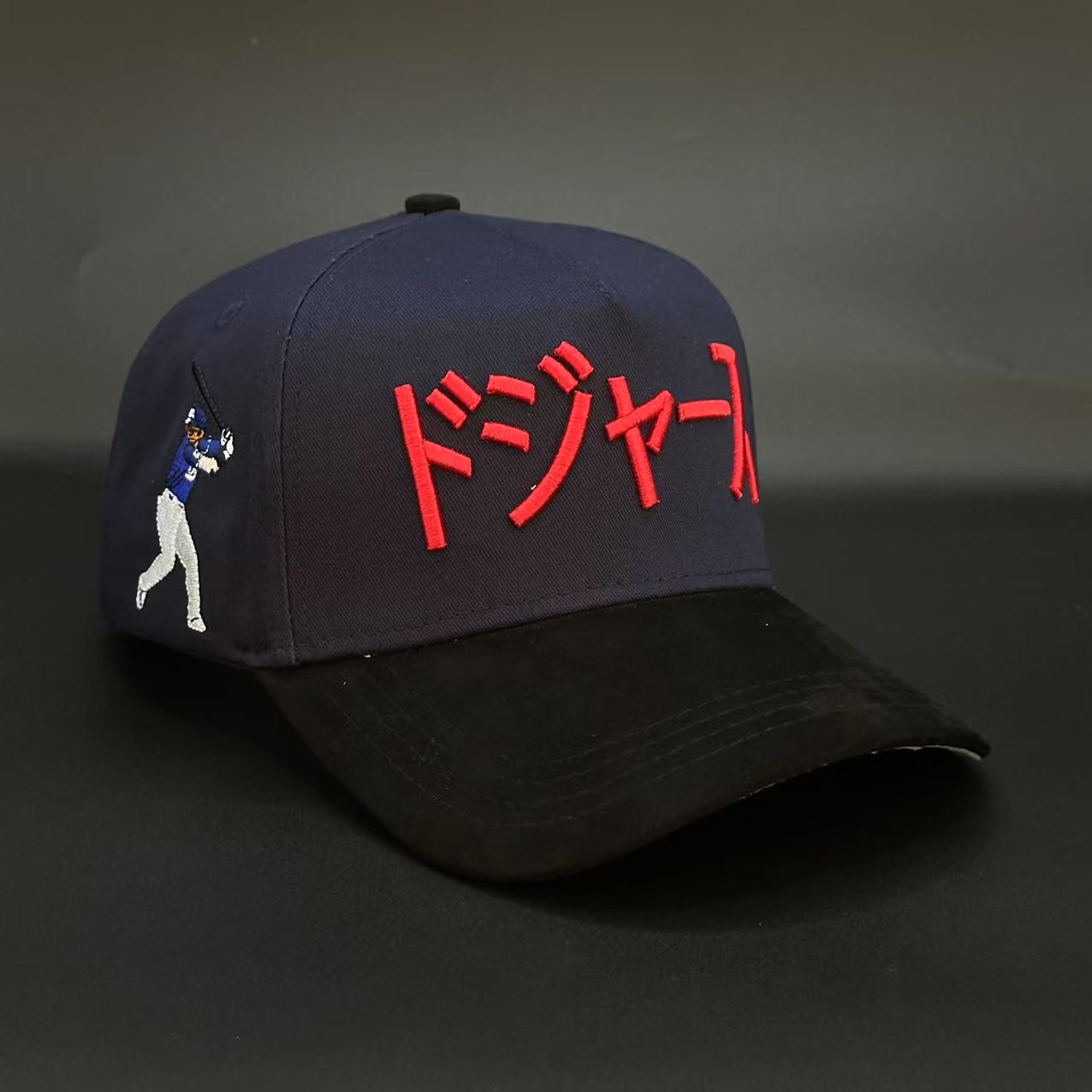 Cruces Premium Snapback - LA Ohtani Kanji (Navy)
