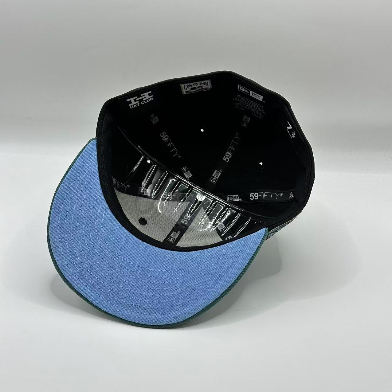 Black Green Los Angeles Dodgers 50TH Anniversary SP Fitted Hat Fitted Cap - view 5