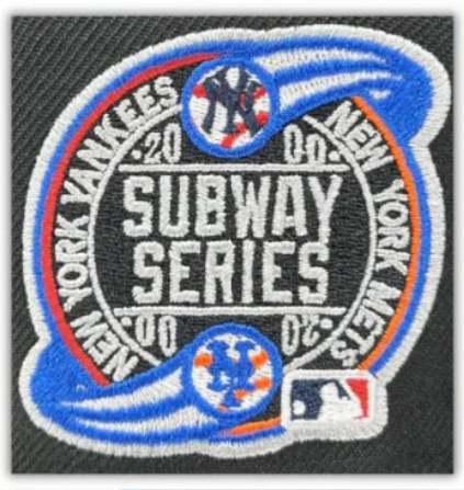 Black Blue New York Mets X Yankees Subway Series Snapback Hat - view 2