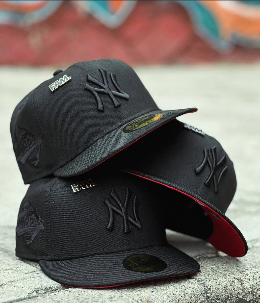 Black Red New York Yankees 1996 World Series New Era Fitted Hat