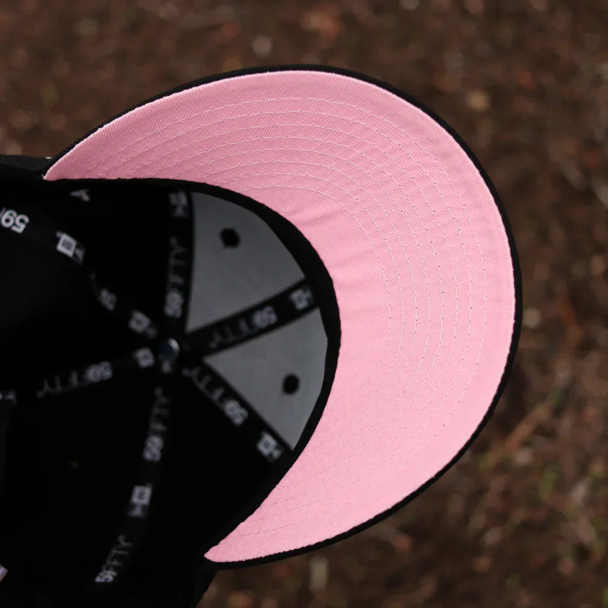 Black Pink Los Angeles Angels 2010 All-Star Game fitted hat, view 5