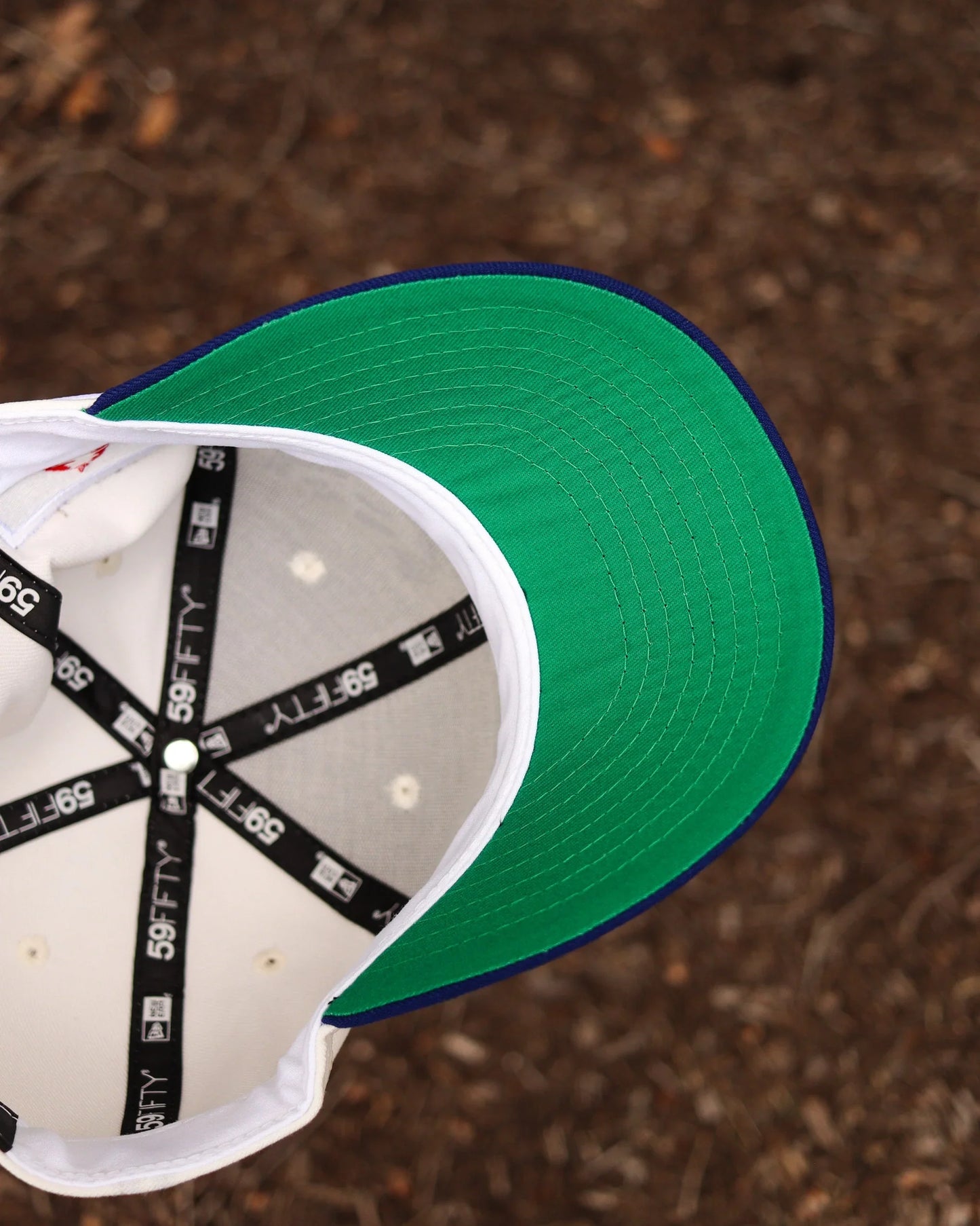 Chrome Blue Los Angeles LA Dodgers Kanji Japan New Era Fitted Hat - view 5