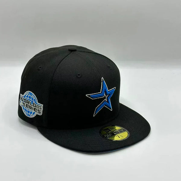 Houston Astros New Era fitted hat classic 59FIFTY navy streetwear cap 2026 style by Cruces Clothing