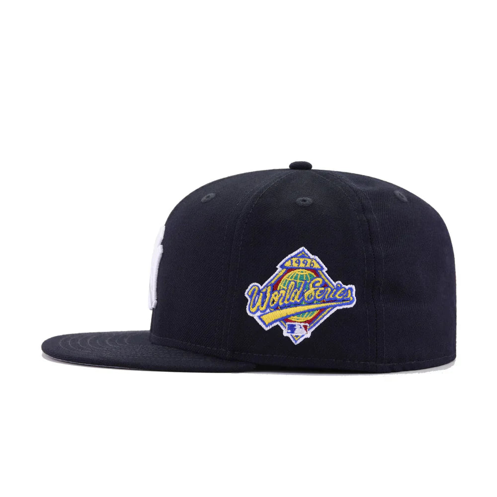 Navy New York NY Yankees 1996 World Series Fitted Hat - view 4