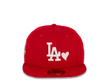 Red Pinky Los Angeles LA Dodgers New Era Heart Fitted Hat