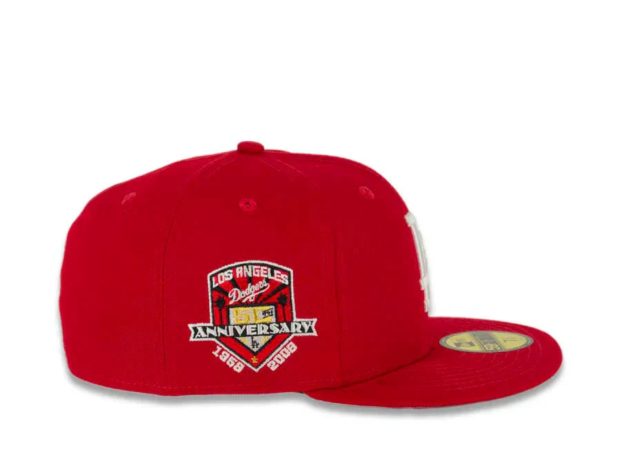 Red Pinky Los Angeles LA Dodgers Heart Fitted Hat - view 4