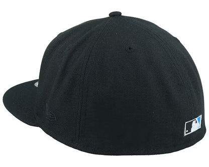 Black Icy New York NY Yankees 1999 World Series New Era Fitted Hat - view 5
