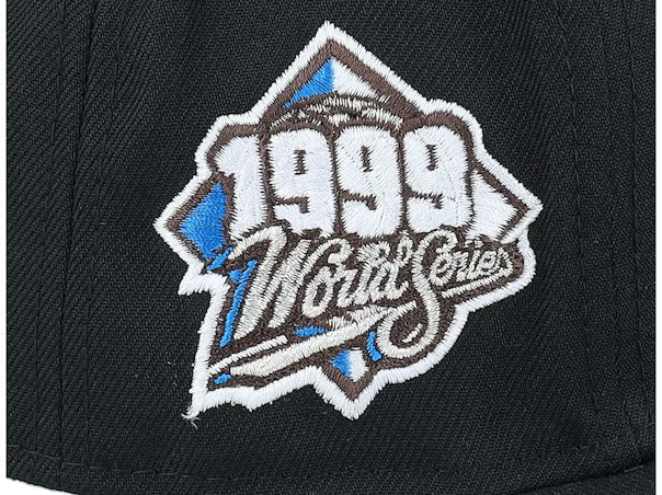 Black Icy New York NY Yankees 1999 World Series New Era Fitted Hat - view 4
