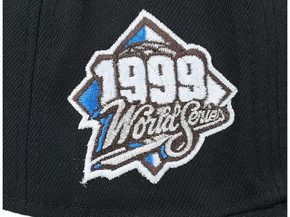 Black Icy New York NY Yankees 1999 World Series New Era Fitted Hat - view 4