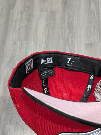 Red Black Arizona Diamondbacks Script 1998 World Series New Era Fitted Hat