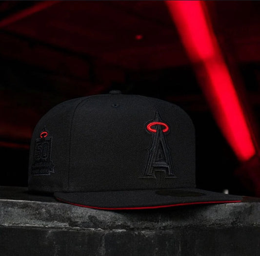 Black Red Los Angeles 50th Anniversary 59FIFTY Fitted