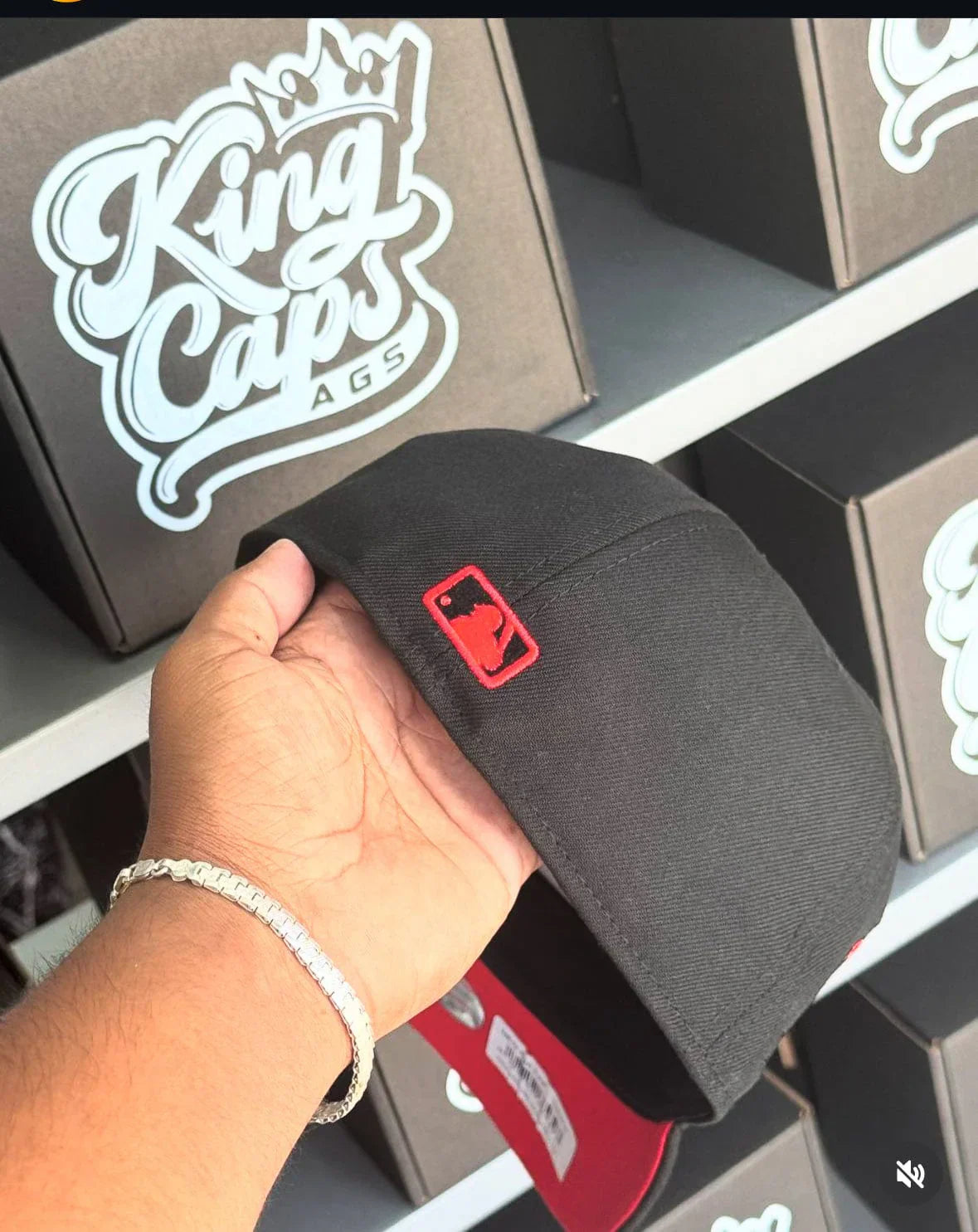 Black Red Los Angeles 50th Anniversary Fitted - view 4