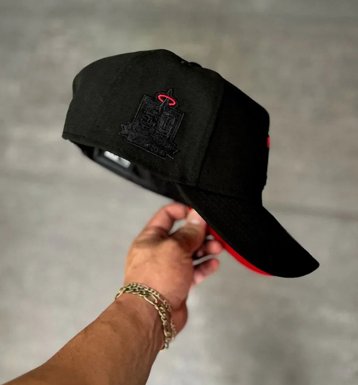 Black Red Los Angeles 50th Anniversary Fitted - view 3