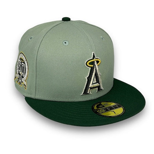 Green Los Angeles Angels 50th Anniversary Fitted Hat