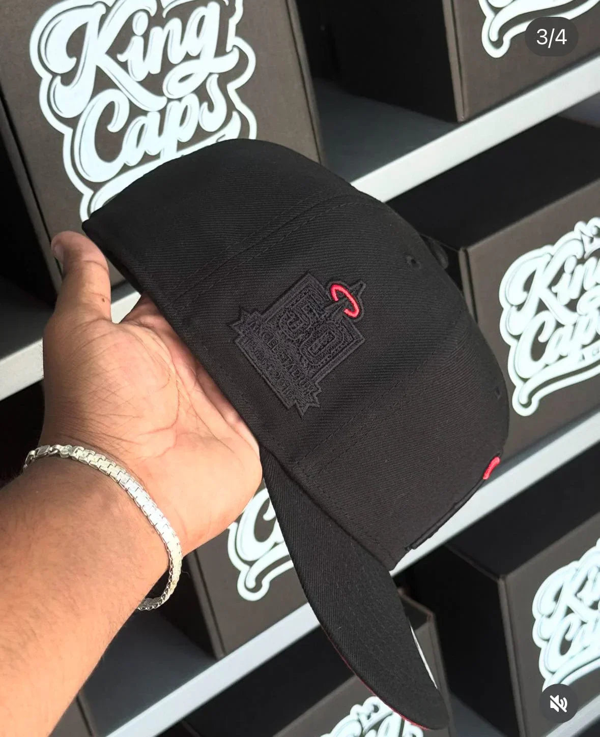 Black Red Los Angeles 50th Anniversary Fitted - view 5