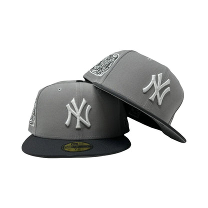 Grey Black New York NY Yankees Subway Series New Era Fitted Hat