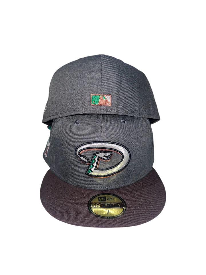 Graphite Brown Arizona Diamondbacks 1998 World Series Fitted Hat - view 3