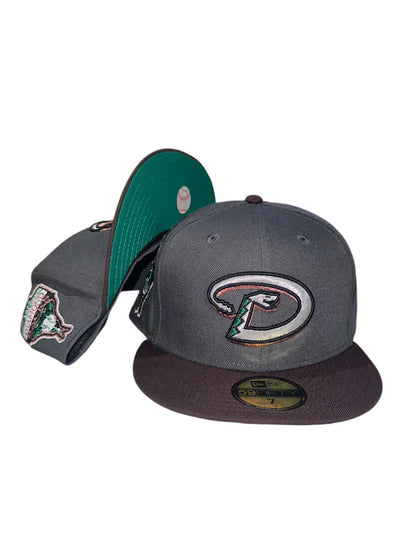 Graphite Brown Arizona Diamondbacks 1998 World Series Fitted Hat - view 4