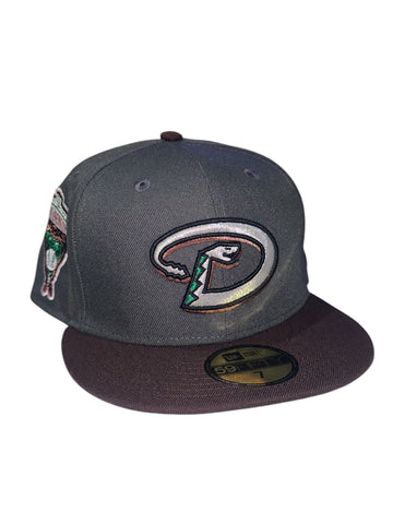 Graphite Brown Arizona Diamondbacks 1998 World Series Fitted Hat - view 5