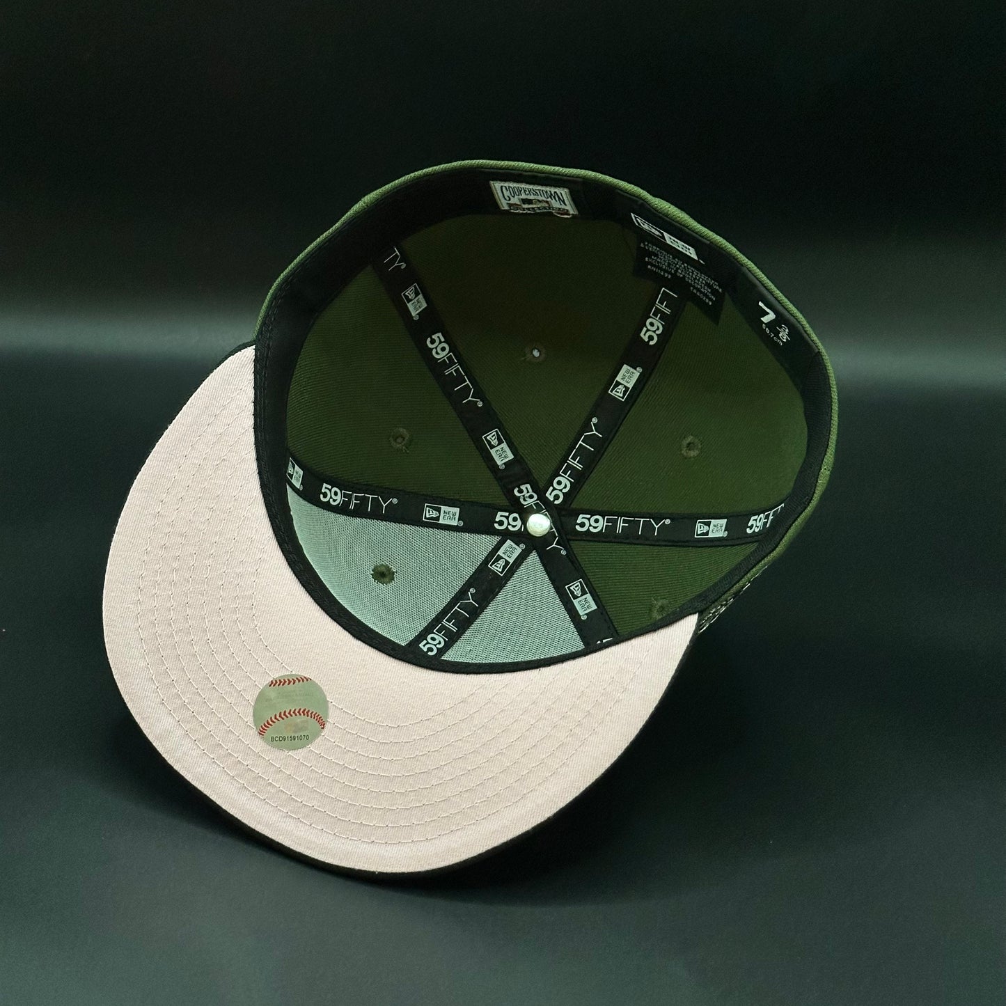 Military Green Pinky Detroit Tigers 1935 World Series Fitted Cap
