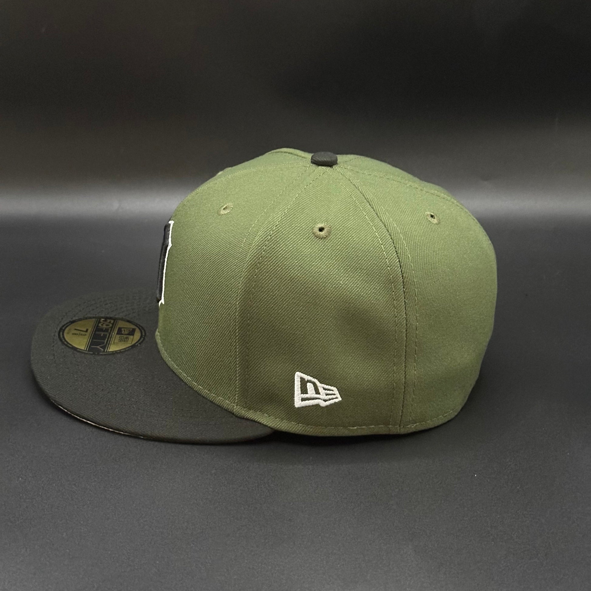 Military Green Pinky Detroit Tigers 1935 World Series Fitted Cap - view 3