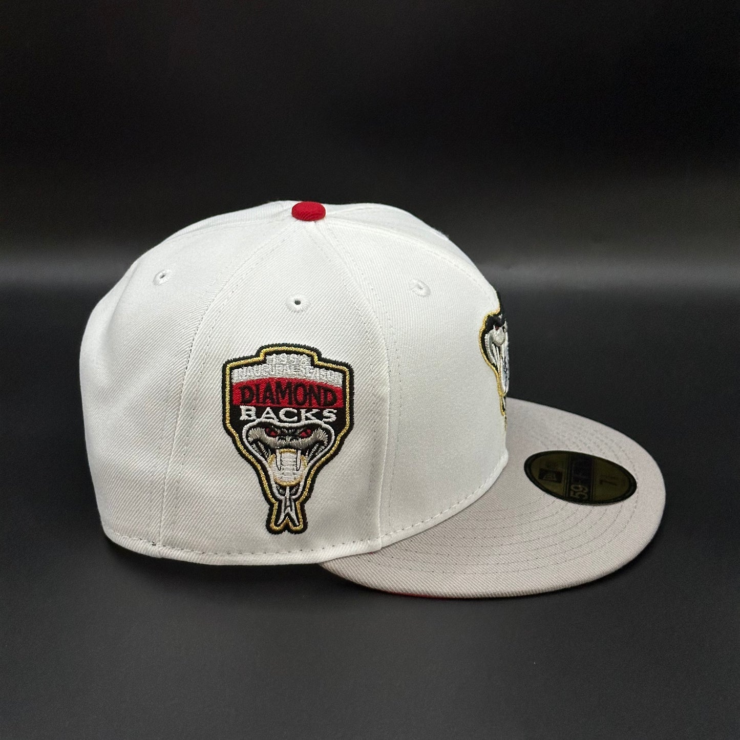 White Grey Arizona Diamondbacks 1998 Inaugural Season  Fitted Cap