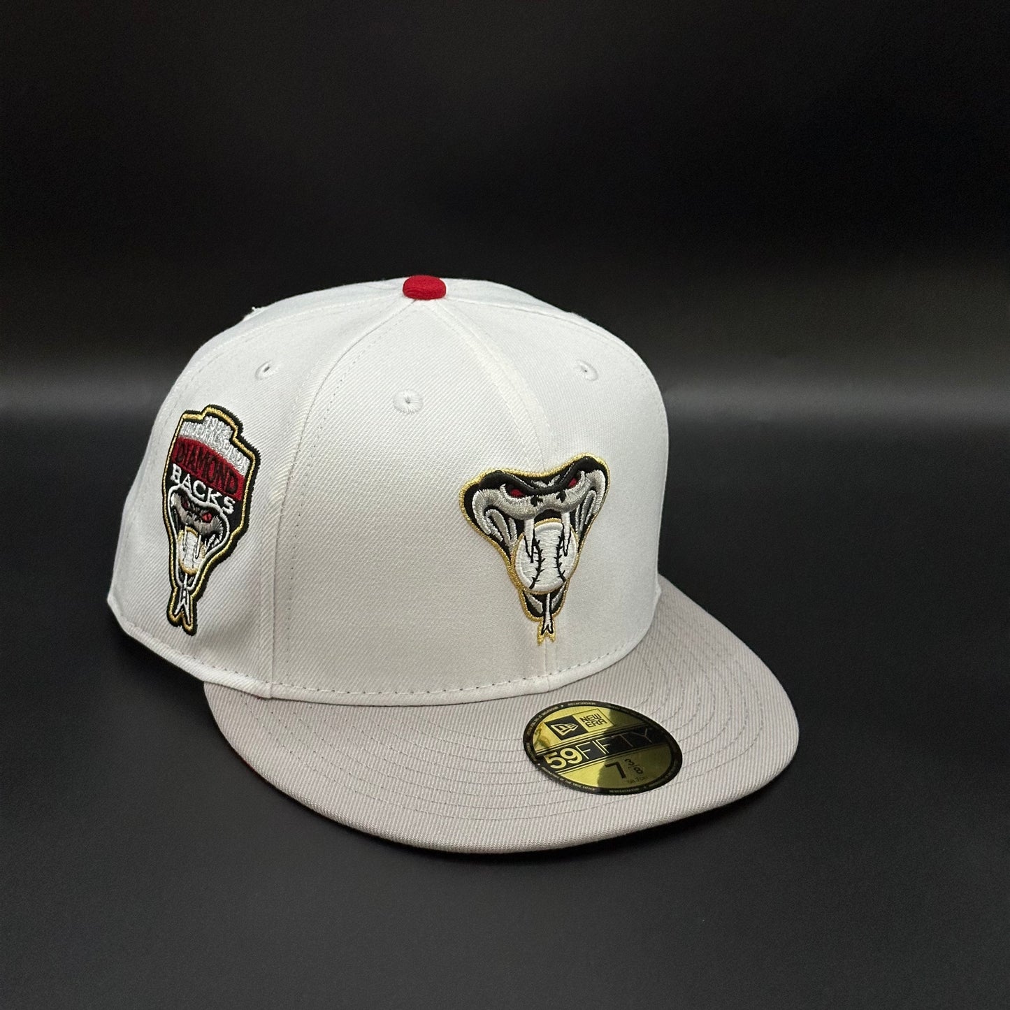White Grey Arizona Diamondbacks 1998 Inaugural Season  Fitted Cap