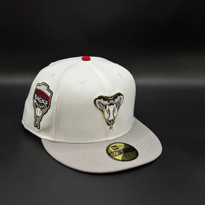 White Grey Arizona Diamondbacks 1998 Inaugural Season  Fitted Cap