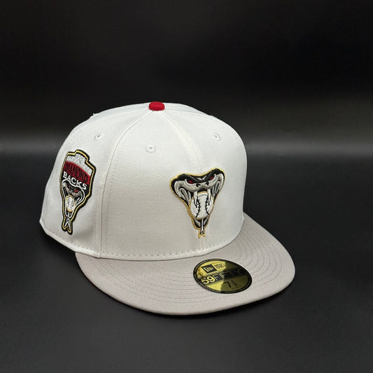 White Grey Arizona Diamondbacks 1998 Inaugural Season  Fitted Cap