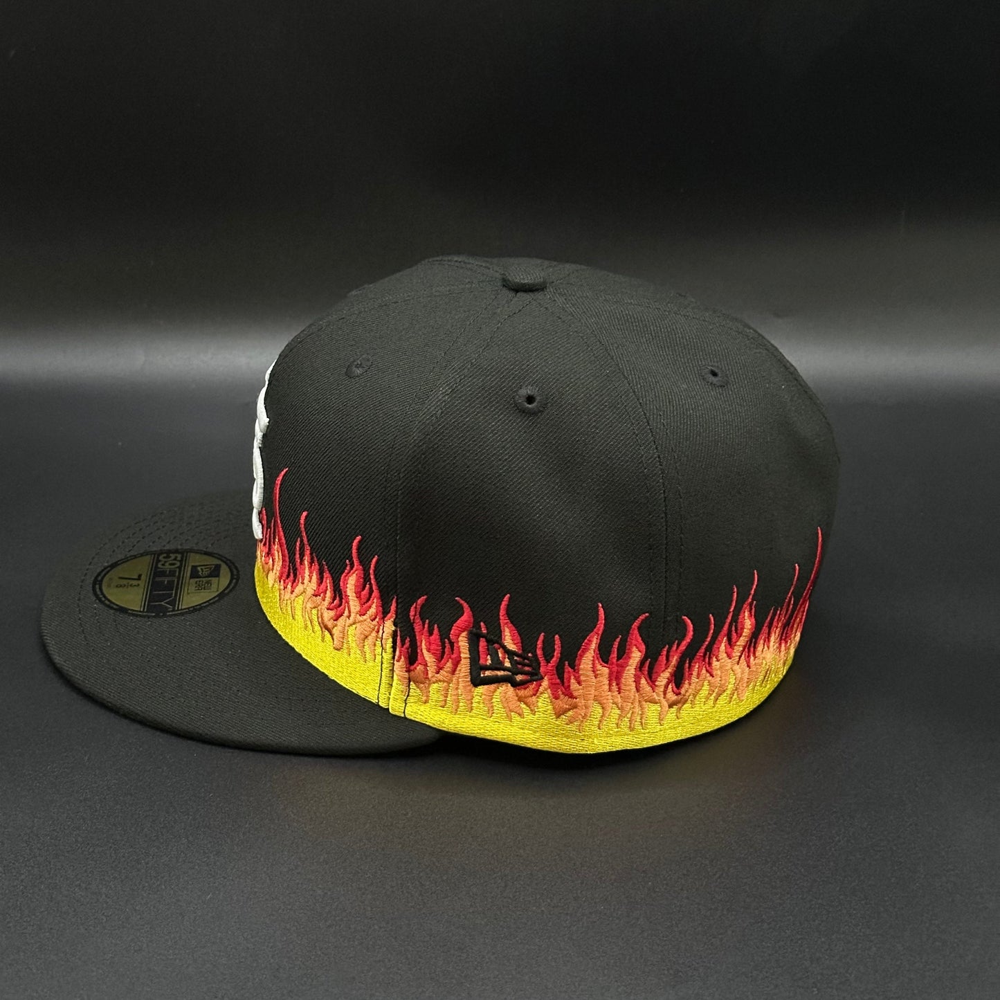 Black Flames St. Louis Cardinals Fitted Cap - view 3