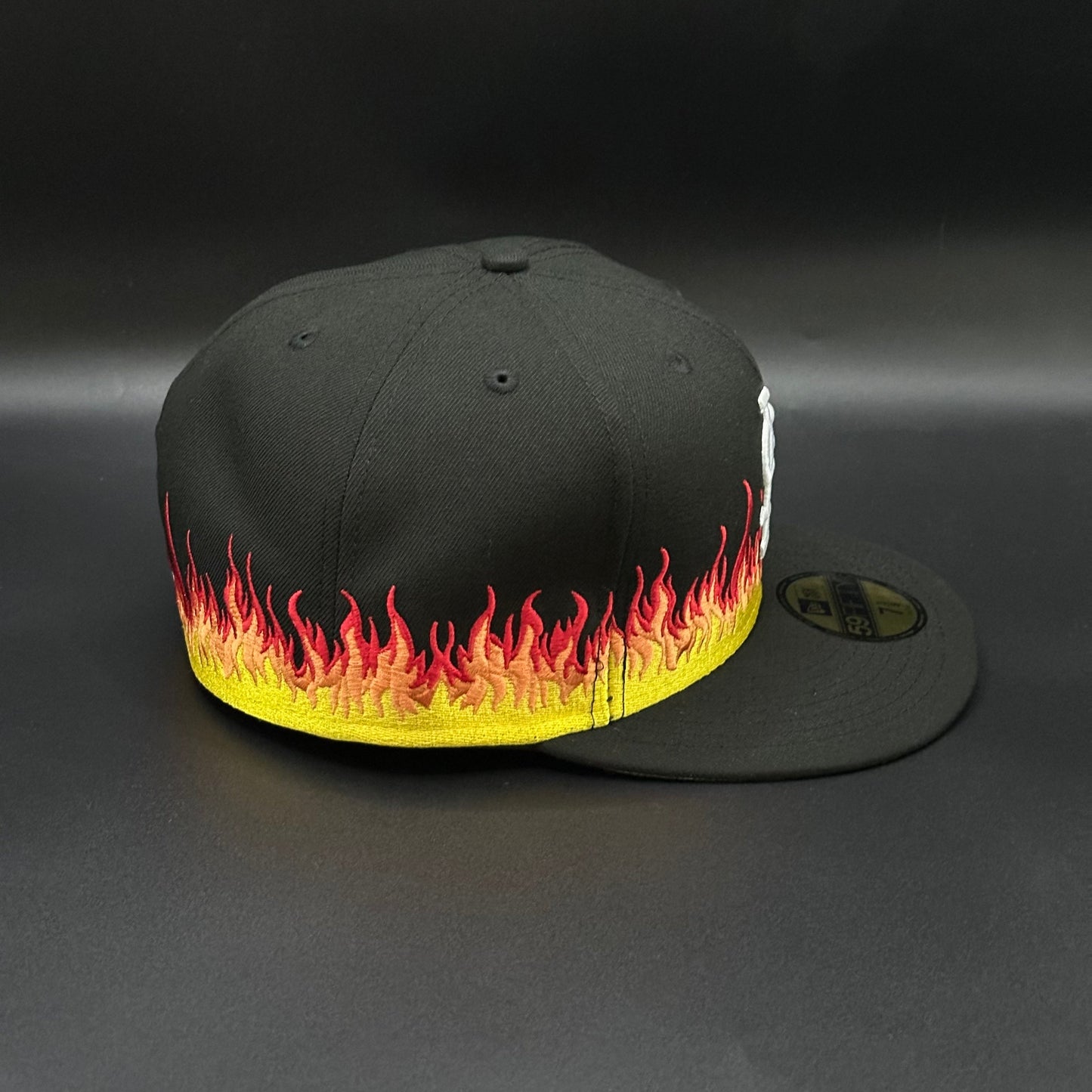 Black Flames St. Louis Cardinals Fitted Cap - view 2