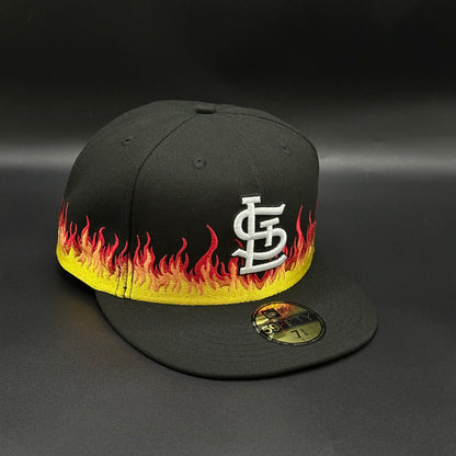 Black Flames St. Louis Cardinals 59FIFTY Fitted Cap