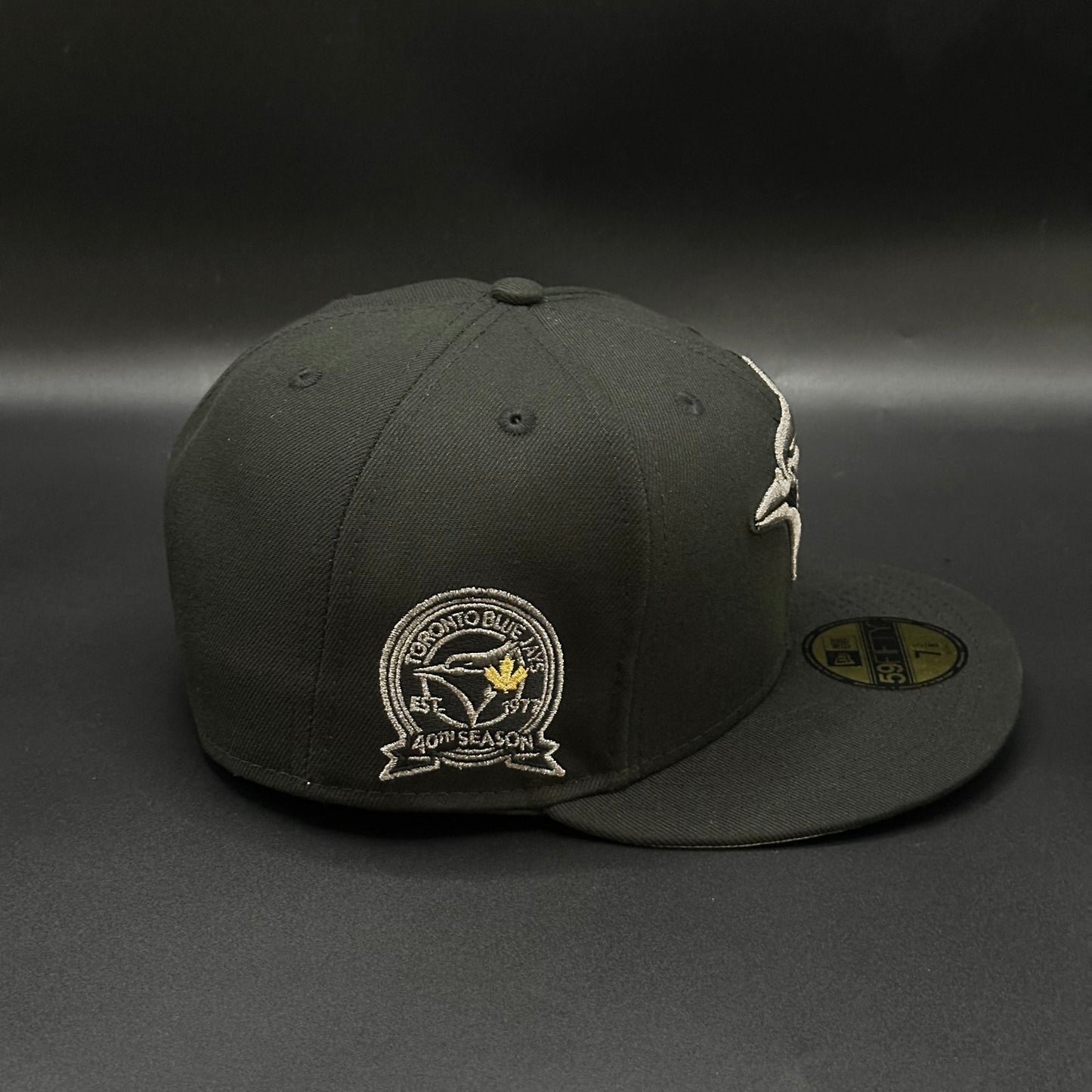 Black Grey Gold Toronto Blue Jays 40th Season 59FIFTY Fitted