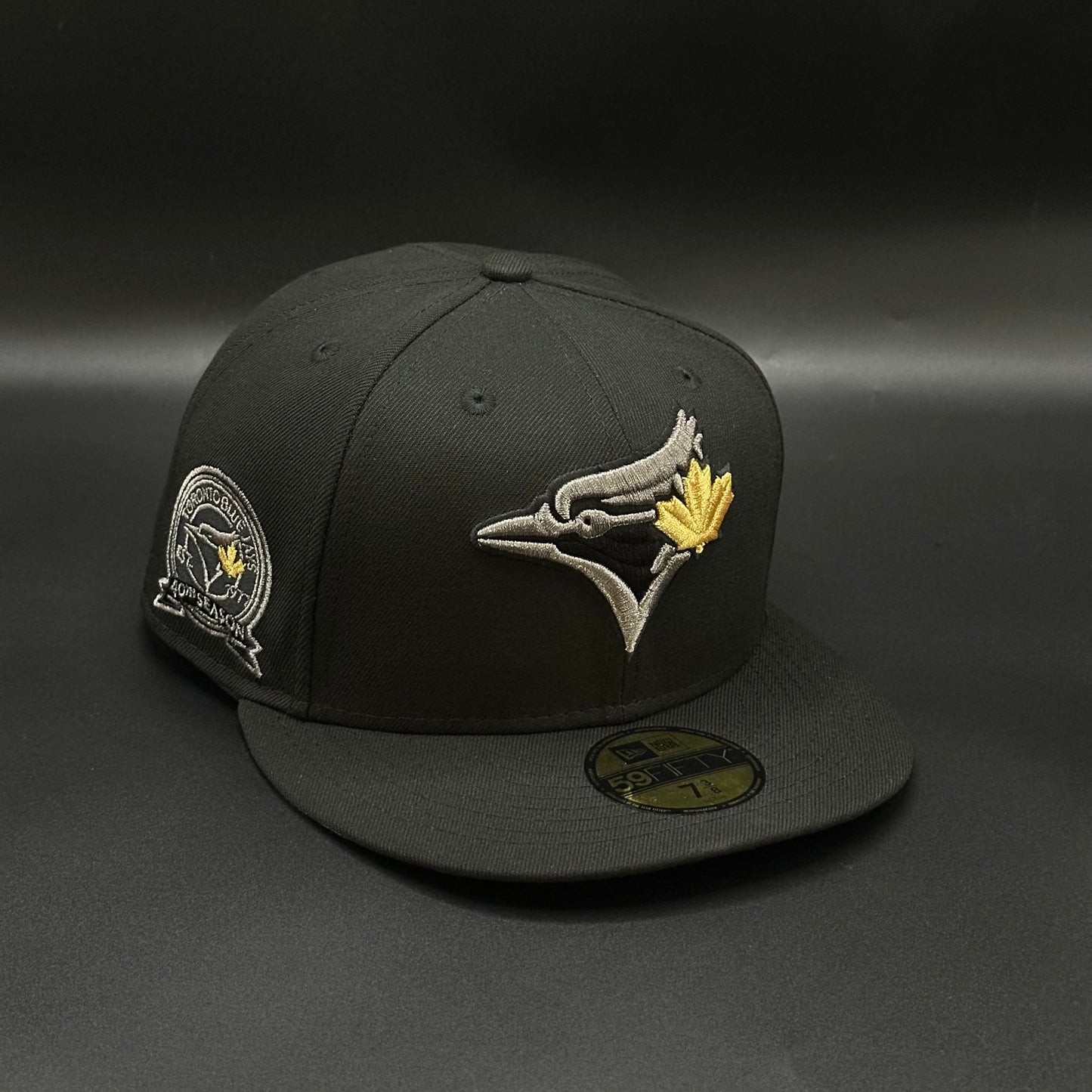 Black Grey Gold Toronto Blue Jays 40th Season 59FIFTY Fitted