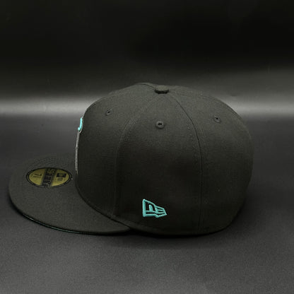 Black Tiffany Blue LA Anaheim 60th Anniversary 59FIFTY Fitted